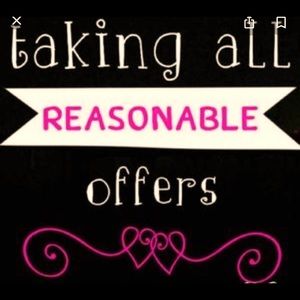 All reasonable offers welcome 😋